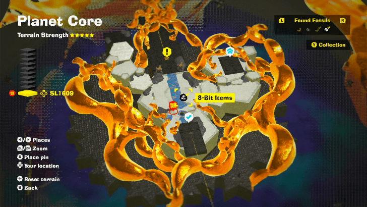 8-Bit Items 10 Fossil Map Location