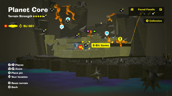 8-Bit Items 3 Fossil Map Location