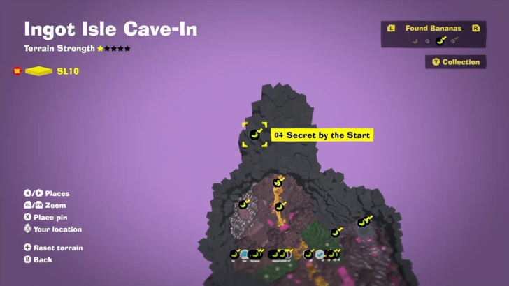 Secret by the Start Banandium Gem Map Location