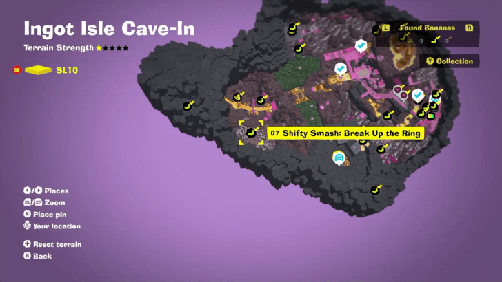Shifty Smash Break Up the Ring Banandium Gem Map Location