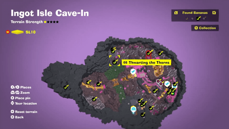 Thwarting the Thorns Banandium Gem Map Location