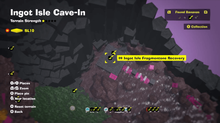 Ingot Isle Fragmentone Recovery Banandium Gem Map Location