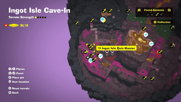 Ingot Isle Quiz Master Banandium Gem Map Location