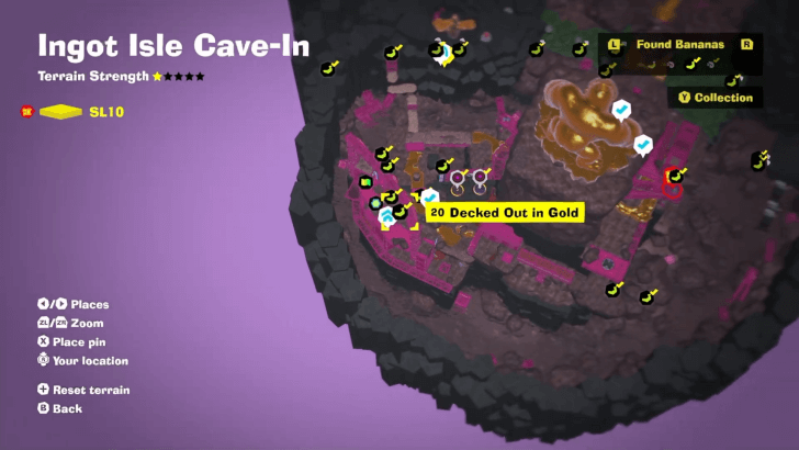 Decked Out in Gold Banandium Gem Map Location