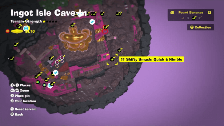 Shifty Smash Quick & Nimble Banandium Gem Map Location
