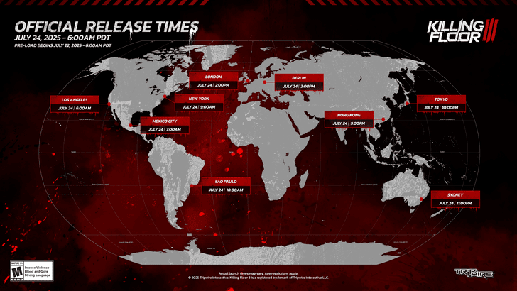 Killing Floor 3 Official Release Times