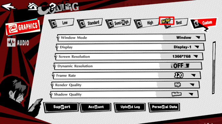 Recommended Settings