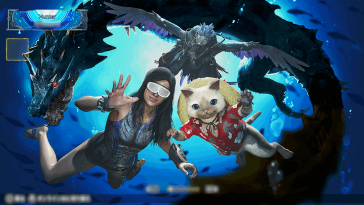 Summer profile background