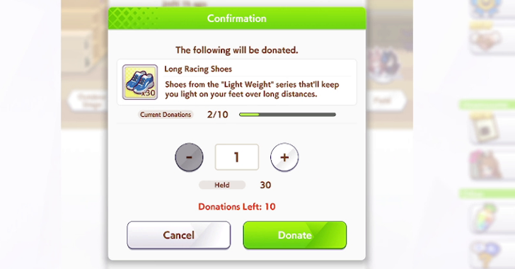 Donate Shoes to Other Players