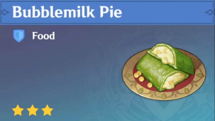 Genshin Impact - How to Get Bubblemilk Pie and Effects