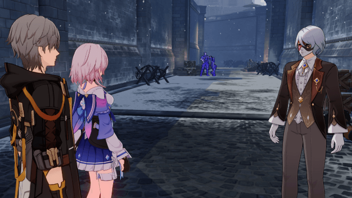 Honkai Star Rail - Chat with Giovanni at the Victory Zone Entrance