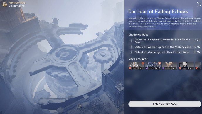 Honkai Star Rail - Enter the Corridor of Fading Echoes Victory Zone