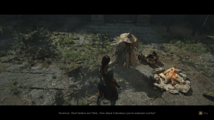 Reverent Temple Boatman