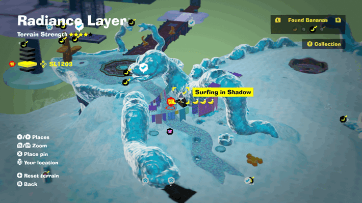 Lit-Path Switchback Banandium Gem Map Location