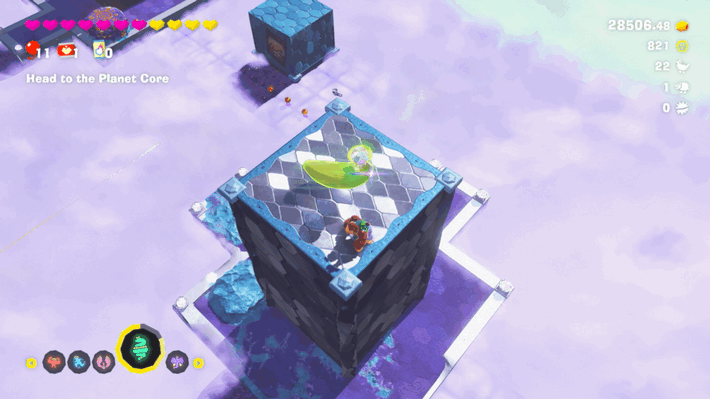 Head in the Shade Clouds Banandium Gem Overworld Location