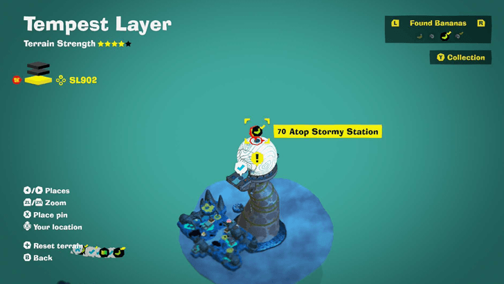 Atop Stormy Station Banandium Gem Map Location