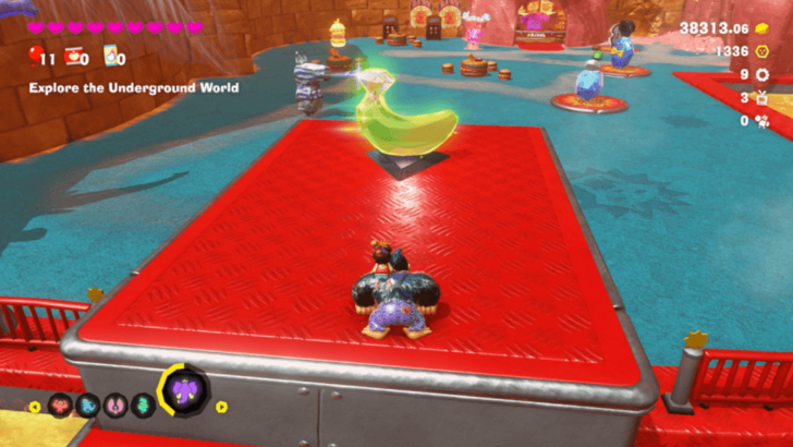 Shifty Smash Over the Oil Lake Banandium Gem Overworld Location