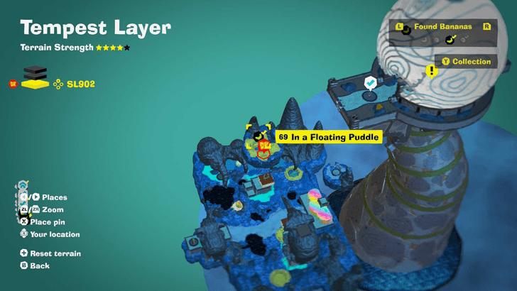 In a Floating Puddle Banandium Gem Map Location