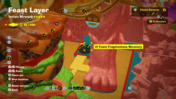 Feast Fragmentone Recovery Banandium Gem Map Location