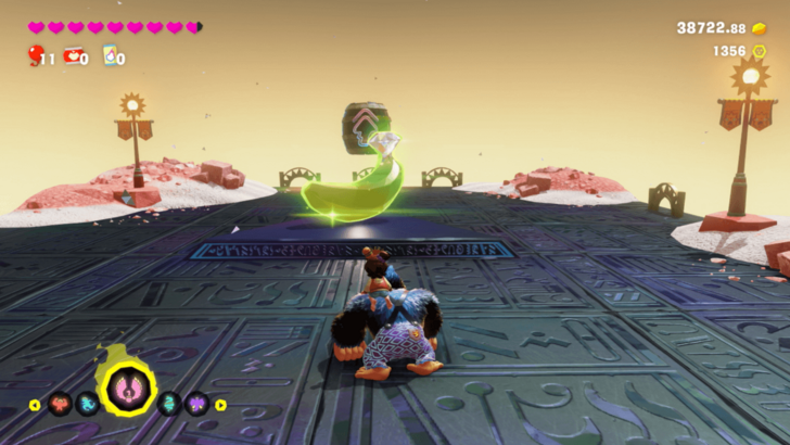 Falling Mauling Walls Banandium Gem Overworld Location