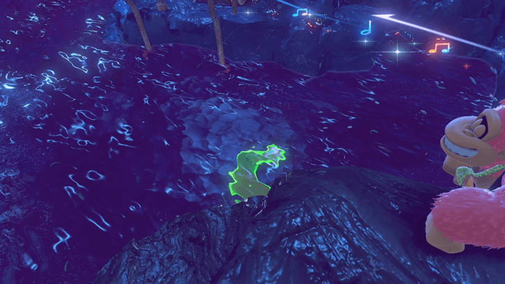 Sunk in the Pool Banandium Gem Overworld Location