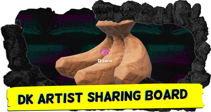 Donkey Kong Bananza DK Artist Sharing Board