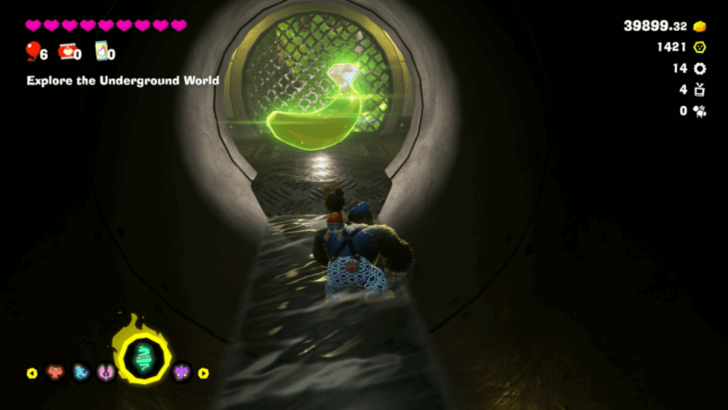 As Seen through the Grate Banandium Gem Overworld Location