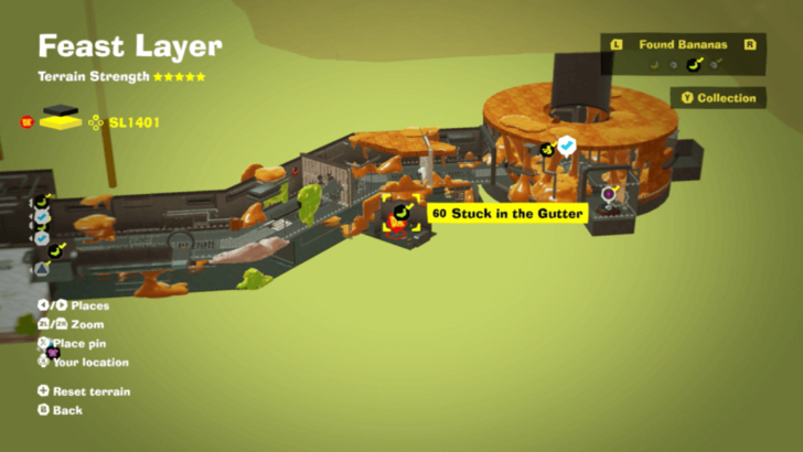 Stuck in the Gutter Banandium Gem Map Location