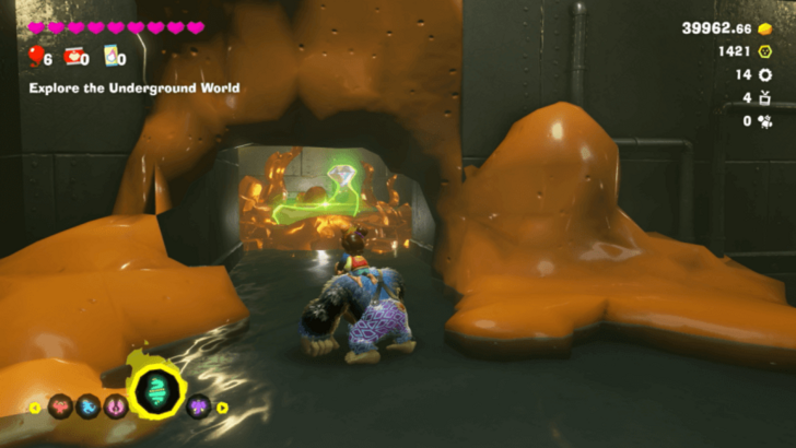 Stuck in the Gutter Banandium Gem Overworld Location