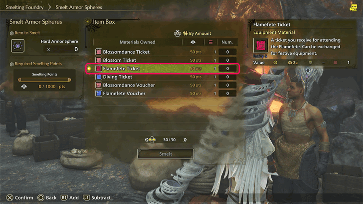 Meld or smelt event items