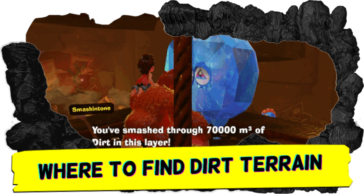 Donkey Kong Bananza - Where to Find Dirt Terrain