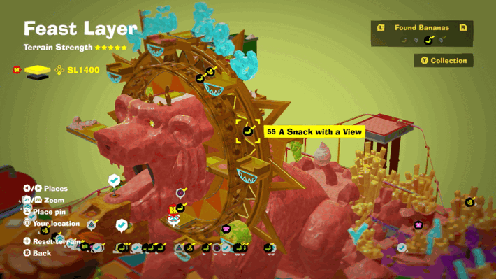 A Snack with a View Banandium Gem Map Location