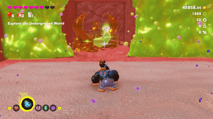 Center of the Oil Stream Banandium Gem Overworld Location