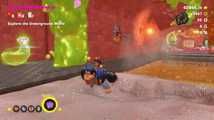 Banana by a Greasy River Banandium Gem Overworld Location