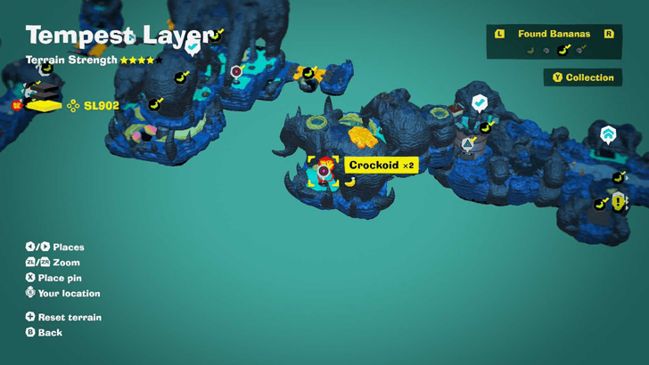 Battle Zip-Line Zones Banandium Gem Map Location