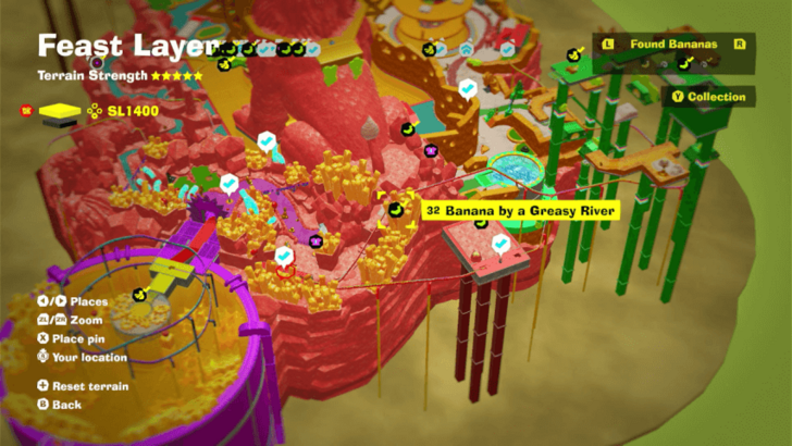 Banana by a Greasy River Banandium Gem Map Location