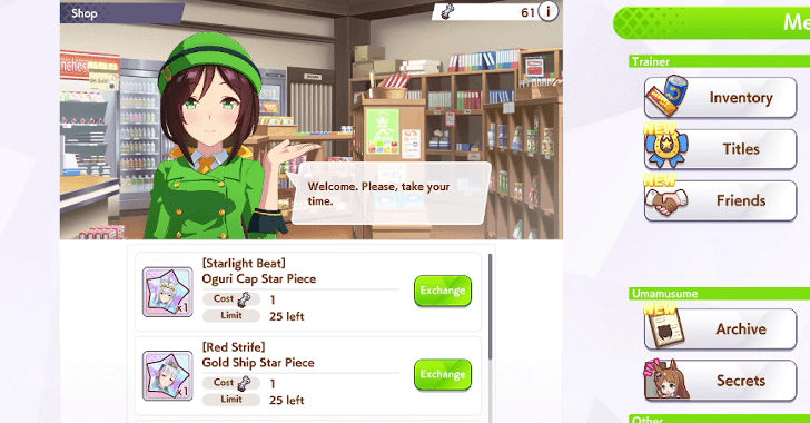 Trade Goddess Statues for Star Pieces