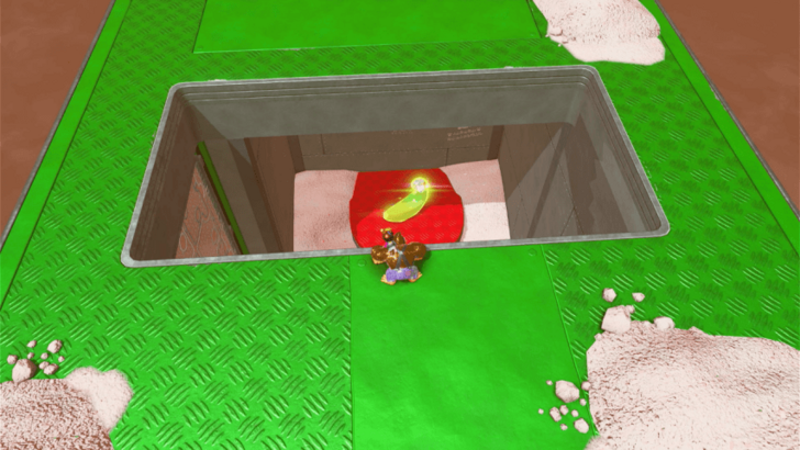 Up High in a Sky Container Banandium Gem Overworld Location