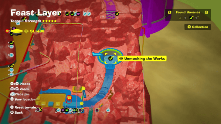Unmucking the Works Banandium Gem Map Location