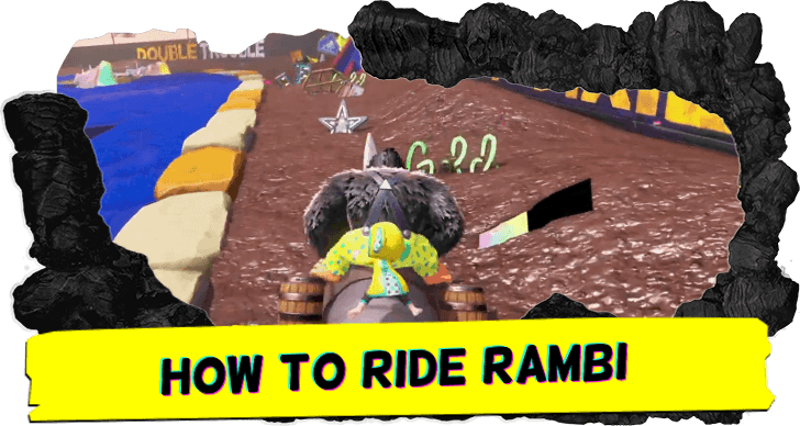 Donkey Kong Bananza How to Ride Rambi