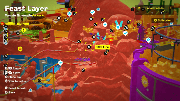 Old Tire 39 Fossil Map Location