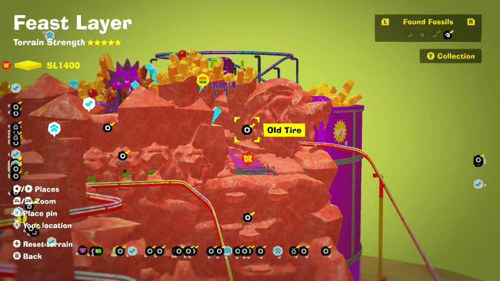 Old Tire 38 Fossil Map Location