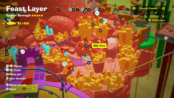 Old Tire 35 Fossil Map Location