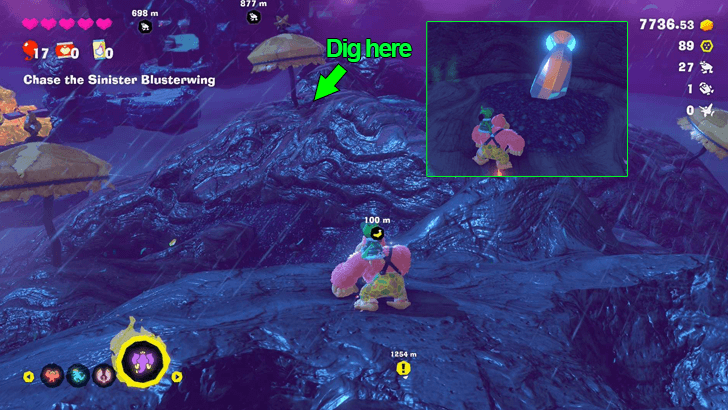 Among the Rocky Elephants Banandium Gem Overworld Location