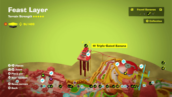 Triple-Gated Banana Banandium Gem Map Location