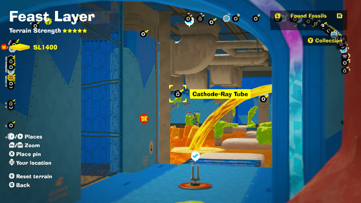 Cathode-Ray Tube 8 Fossil Map Location