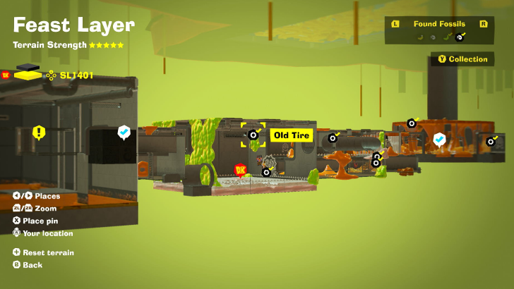 Old Tire 50 Fossil Map Location