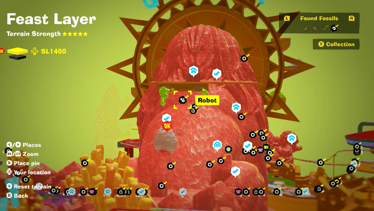 Robot 1 Fossil Map Location