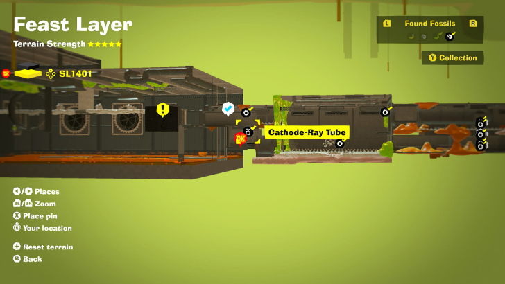 Cathode-Ray Tube 9 Fossil Map Location