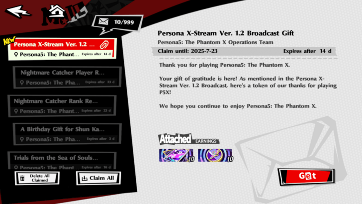 Version 1.2 Livestream Gift